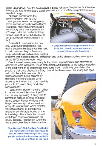 Triumph Stag 1970 to 1977