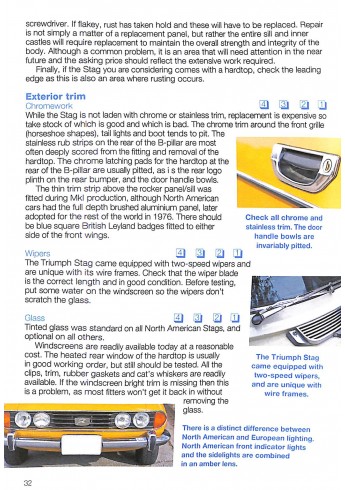 Triumph Stag 1970 to 1977