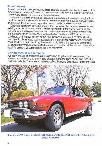 Triumph Stag 1970 to 1977