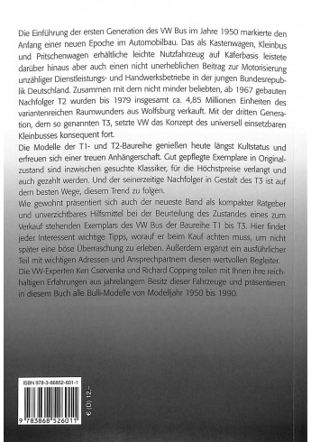 VW Bus Alle Modelle von 1950 bis 1990 - Baureihe T1 bis T3