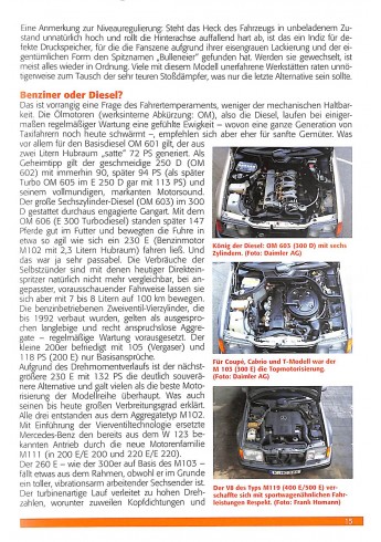 Mercedes Benz W 124 Alle Modelle von 1984-1997 - Limousine, Coupé, Cabrio & T-Modell