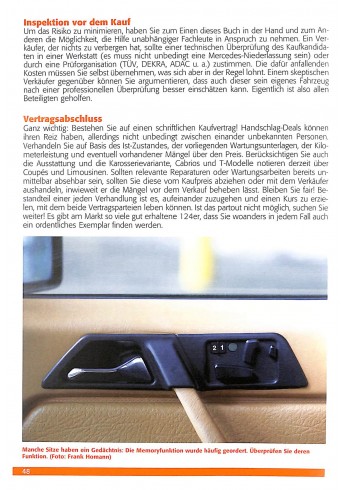 Mercedes Benz W 124 Alle Modelle von 1984-1997 - Limousine, Coupé, Cabrio & T-Modell