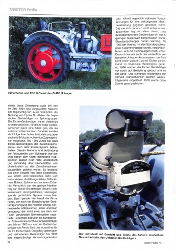 EICHER-TRACTOREN 1961-1976