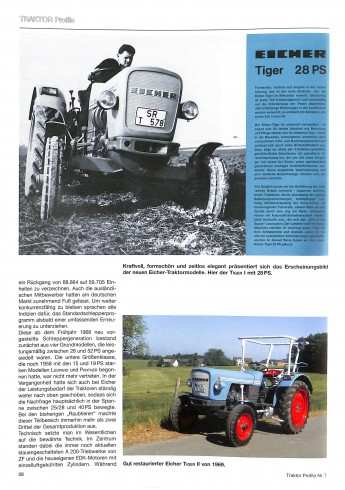 EICHER-TRACTOREN 1961-1976