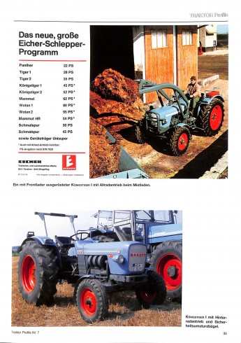 EICHER-TRACTOREN 1961-1976