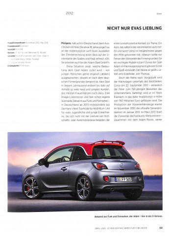 Opel Love 125 Jahre Opel Automobile