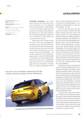 Opel Love 125 Jahre Opel Automobile