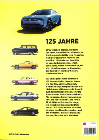 Opel Love 125 Jahre Opel Automobile