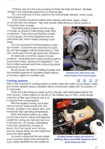 Ford RS Cosworth Sierra & Escort 1985 to 1996