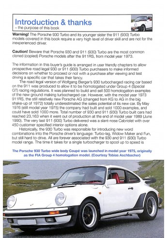 Porsche 930 Turbo en 911 (930) Turbo 1975 to 1989