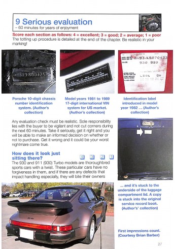 Porsche 930 Turbo en 911 (930) Turbo 1975 to 1989