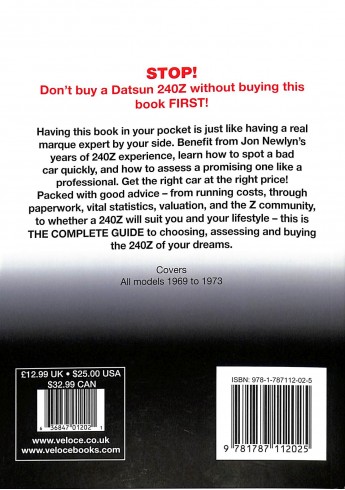 Datsun 240Z  All models 1969 to 1973