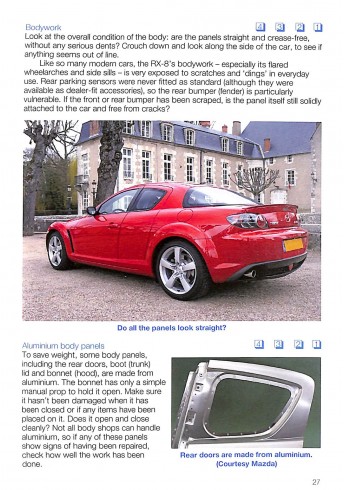 Mazda RX-8  All models 2003 to 2012