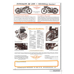 Zündapp Prospekte  - Motorrad & Roller 1947-1984