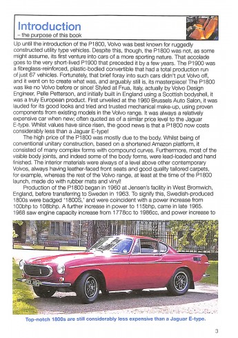 Volvo P1800/1800S, E & ES 1961 to 1973