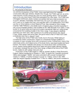 Volvo P1800/1800S, E & ES 1961 to 1973