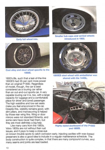 Volvo P1800/1800S, E & ES 1961 to 1973