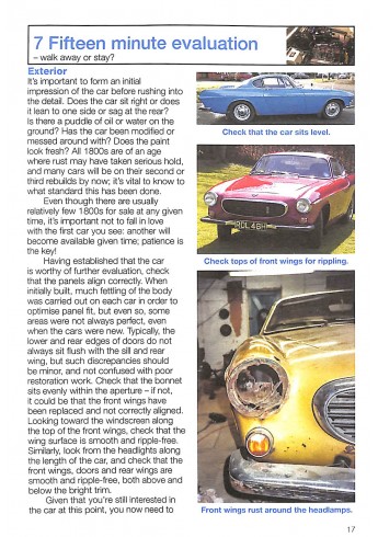 Volvo P1800/1800S, E & ES 1961 to 1973