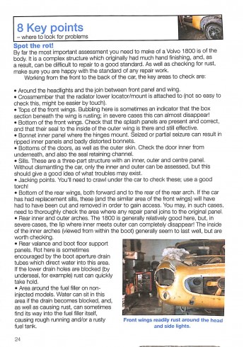 Volvo P1800/1800S, E & ES 1961 to 1973