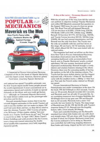 Ford Maverick and Mercury Comet