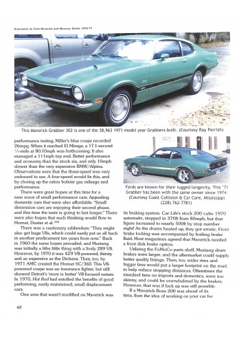 Ford Maverick and Mercury Comet