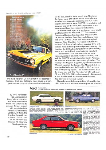 Ford Maverick and Mercury Comet
