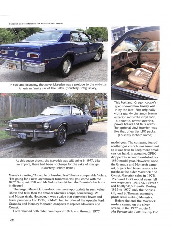 Ford Maverick and Mercury Comet