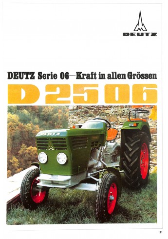 Deutz - Prospekte der 06er Baureihe