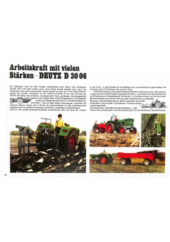 Deutz - Prospekte der 06er Baureihe