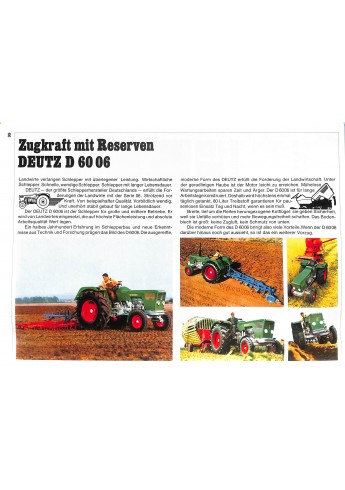 Deutz - Prospekte der 06er Baureihe