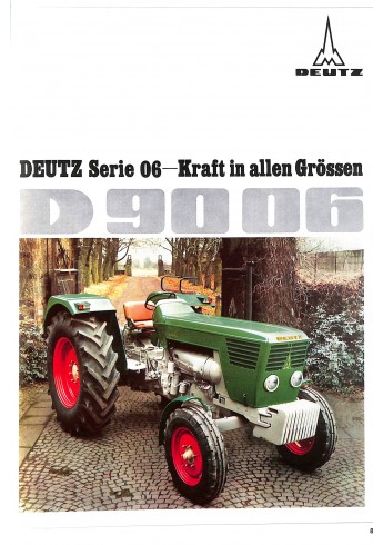 Deutz - Prospekte der 06er Baureihe