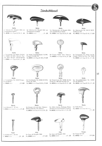 Grosser Ersatzteil-Katalog Motorräder, Roller, Kleinwagen der 50er Jahre