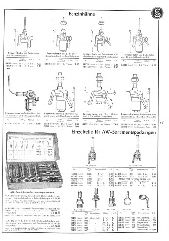 Grosser Ersatzteil-Katalog Motorräder, Roller, Kleinwagen der 50er Jahre