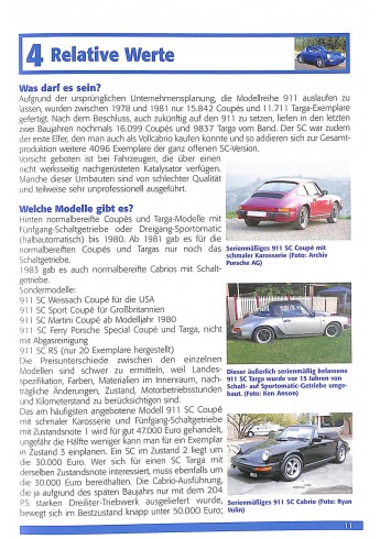 Porsche 911 SC Alle Modelle von 1978-1983
