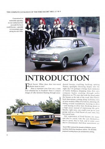 The Complete Catalogue of the Ford Escort Mk3, Mk4, Mk5 & Mk6