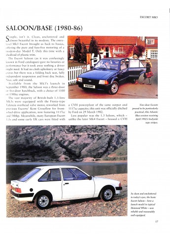The Complete Catalogue of the Ford Escort Mk3, Mk4, Mk5 & Mk6