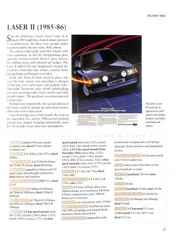 The Complete Catalogue of the Ford Escort Mk3, Mk4, Mk5 & Mk6