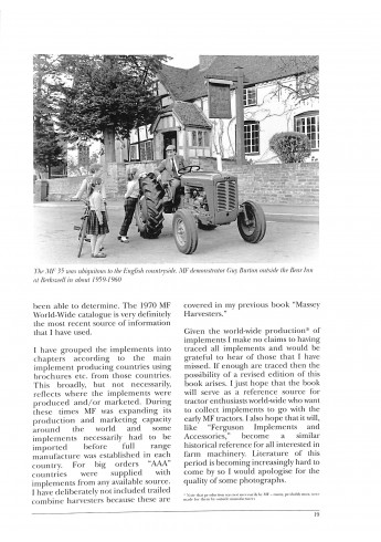 Early Massey Ferguson Implements – and the Tractors