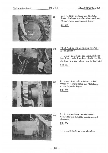 D15 - Deutz Werkstatthandbuch für Deutz-Radschlepper