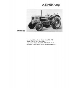D22 - Werkstatthandbuch für Deutz-Dieselschlepper D8005