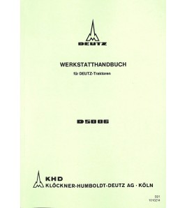 Werkstatthandbuch für Deutz-Traktoren D5006 Voorkant