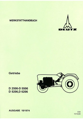 D34 - Werkstatthandbuch Getriebe Deutz D2506-D5506-D5206,D6206 D34 - Werkstatthandbuch Getriebe Deutz D2506-D5506-D5206,D6206
