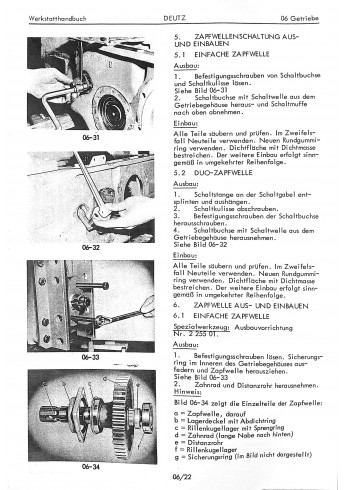 D34 - Werkstatthandbuch Getriebe Deutz D2506-D5506-D5206,D6206