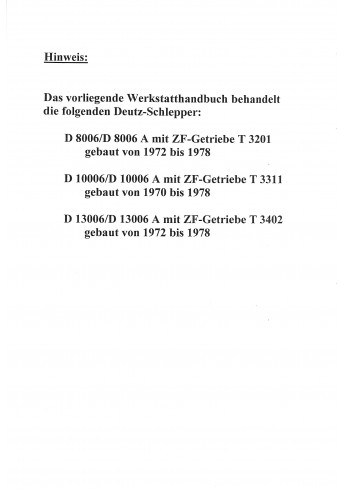 D38 - Werkstatthandbuch Deutz D8006-D5506 291 1871