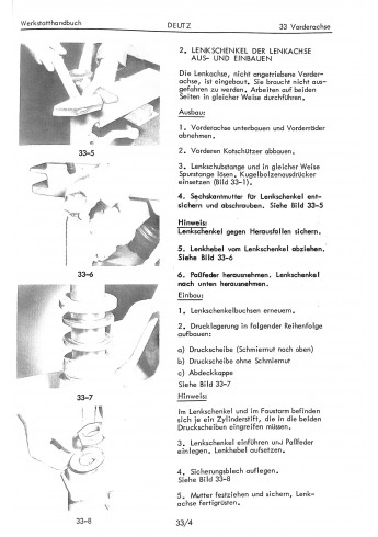 D38 - Werkstatthandbuch Deutz D8006-D5506 291 1871