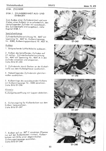 D37 - Werkstatthandbuch Deutz FL413