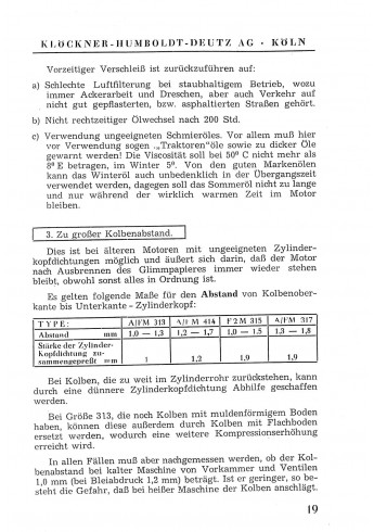 D13 - Allgemeine Reparaturanweisung Ein-und Zweizylinder-Deutz-Dieselmotoren