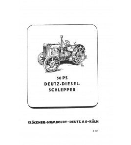 D27 - Handbuch für die Reparatur 50PS Deutz-Diesel-Schlepper