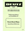 D36 - Bedienungsanleitung und Ersatzteilliste für Deutz-Diesel-Motor MAH 914/916