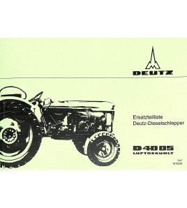 D47 - Ersatzteilliste Deutz-Dieselschlepper D4005